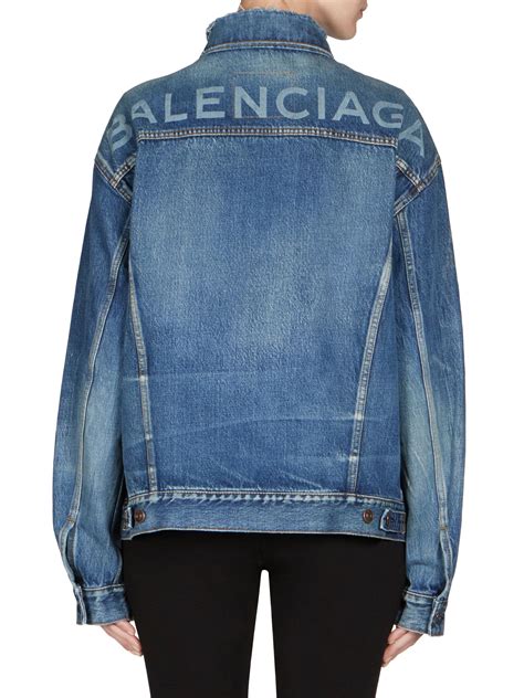 balenciaga denim jacket women us